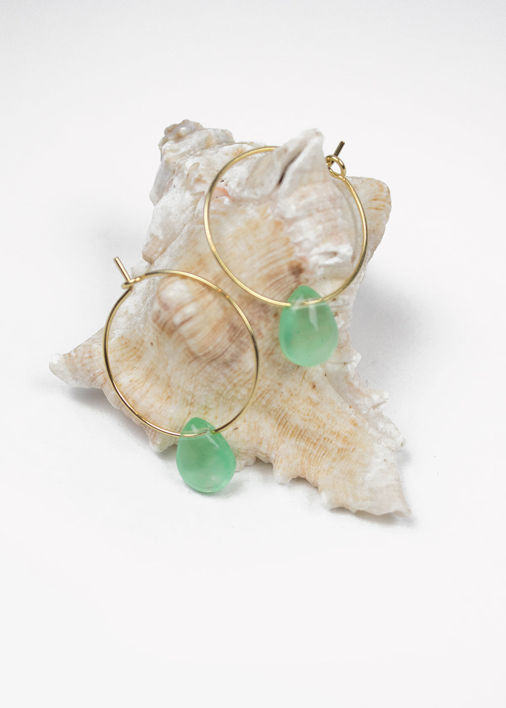 Aqua Drop Hoops