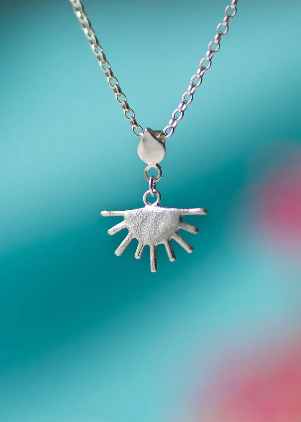 The Sun Will Always Shine After The Rain Pendant by Sadie Jewellery