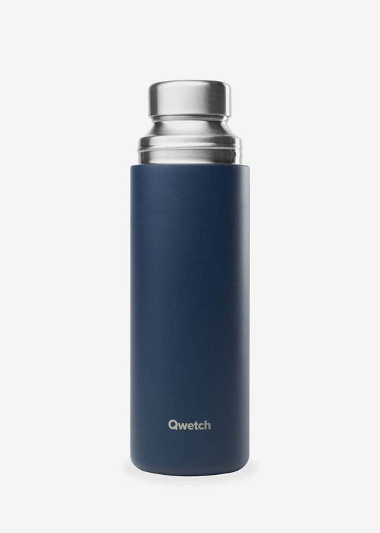 Insulated Stainless Steel Flask in Navy Blue