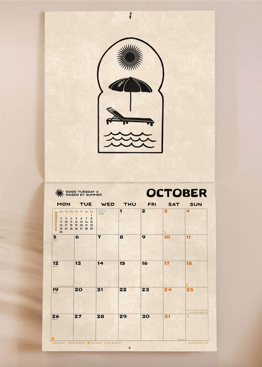 2026 Surf Art Calendar - Raised By Summer Colab