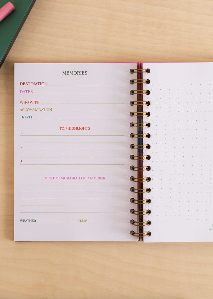 A5 Wanderlust Travel Journal