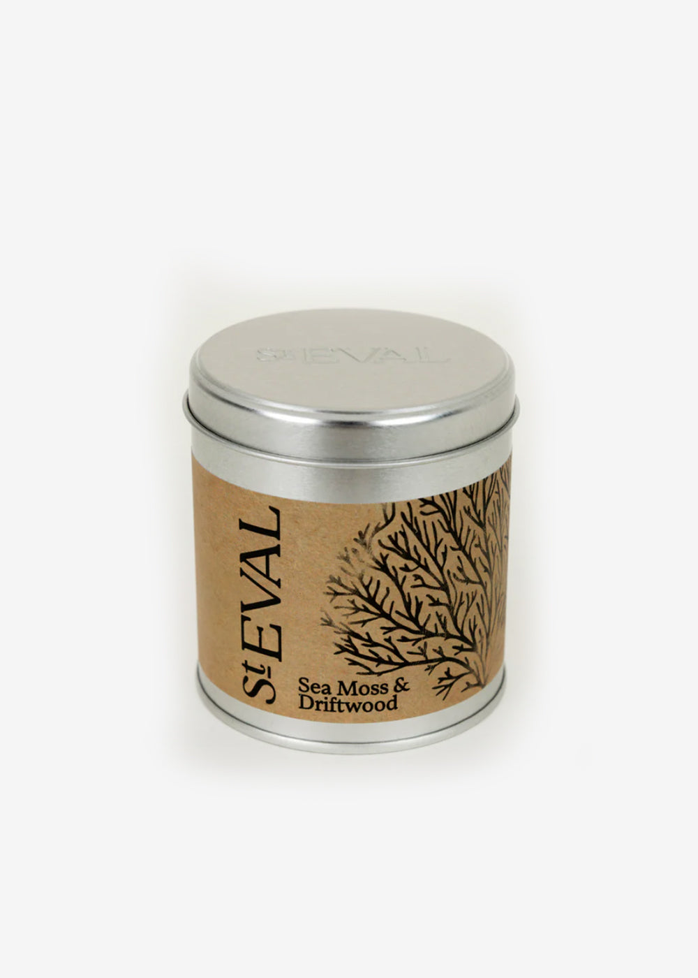 Sea Moss & Driftwood Tin Candle