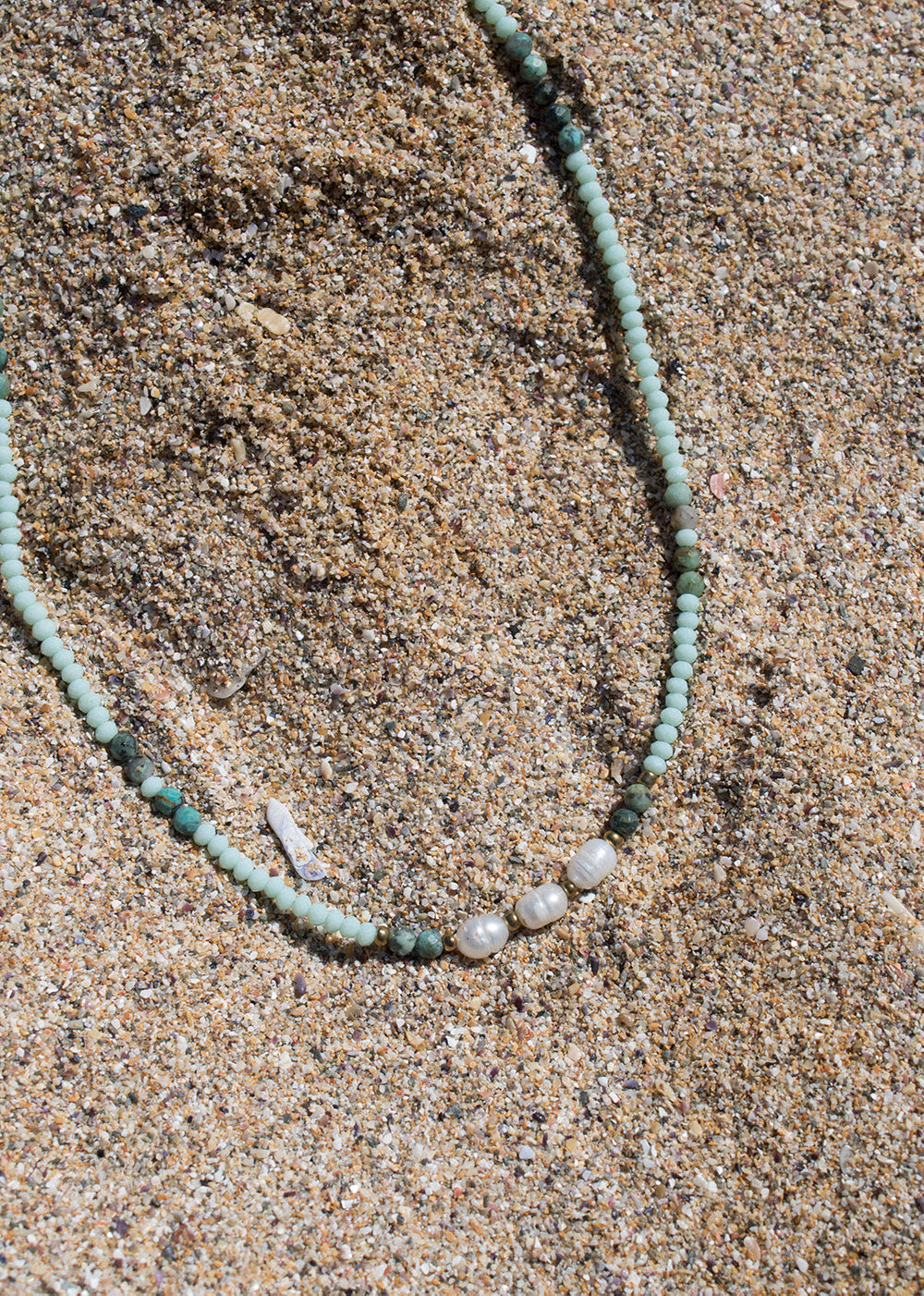 Warigal Blue Beaded Pearl Necklace