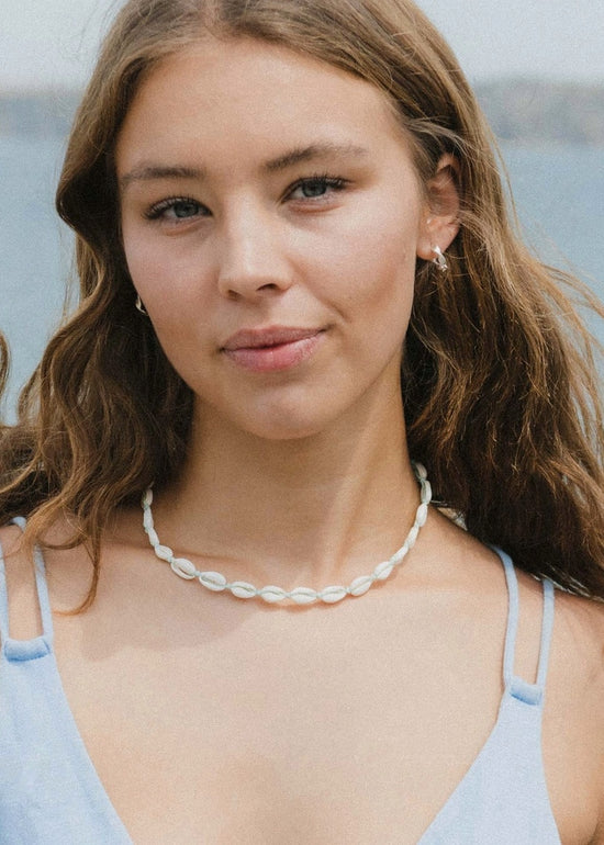 Livadi Cowrie Shell Choker Necklace by Pineapple Island
