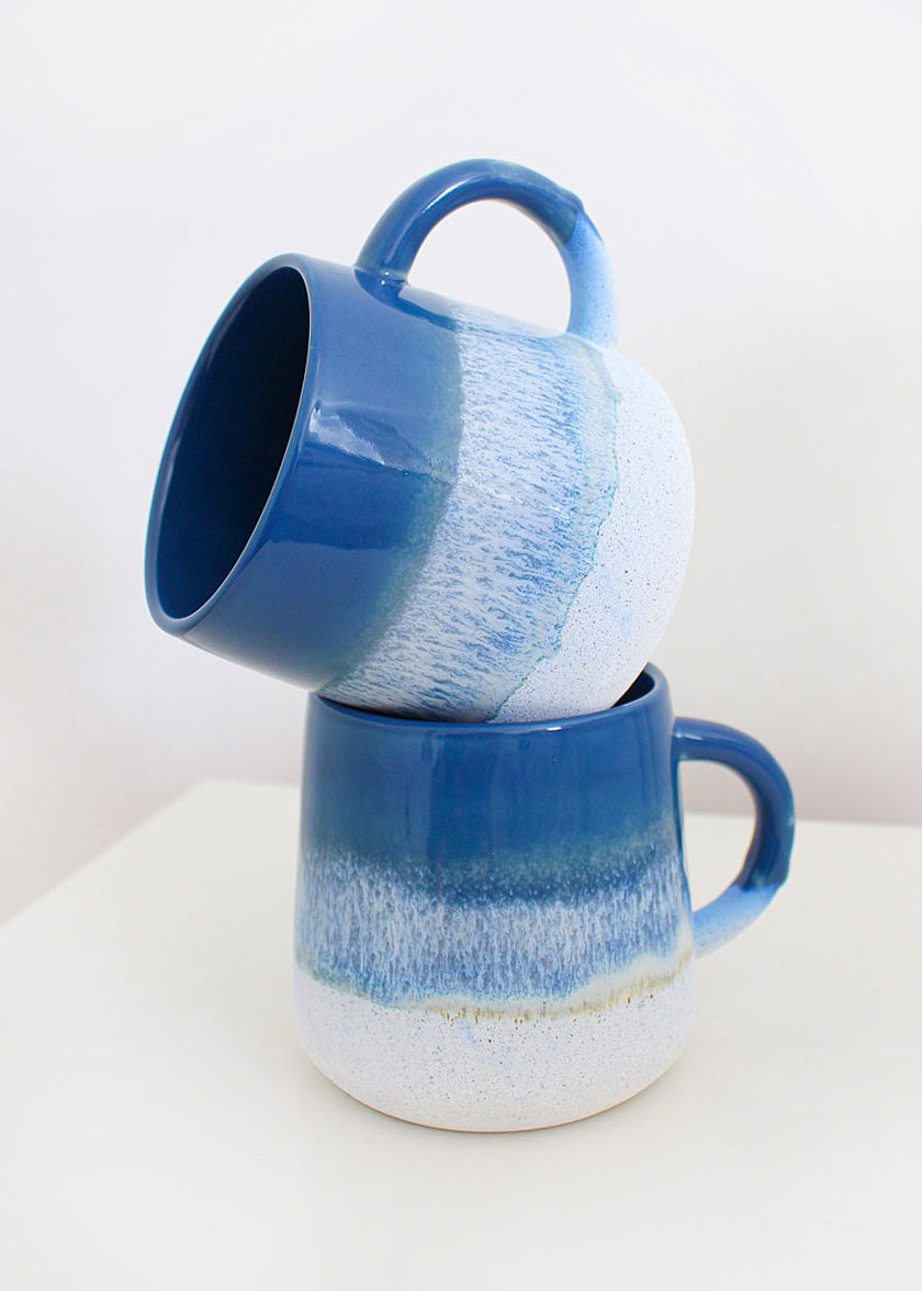 Coastal Blue Glazed Ombre Mug
