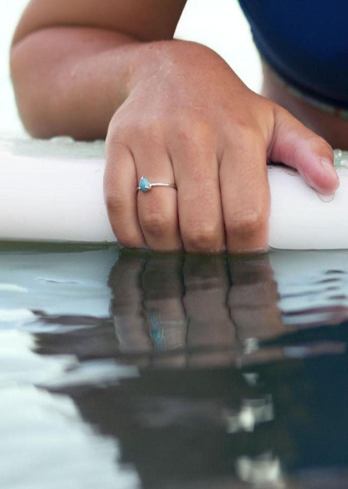 Bowie Turquoise Drop Ring