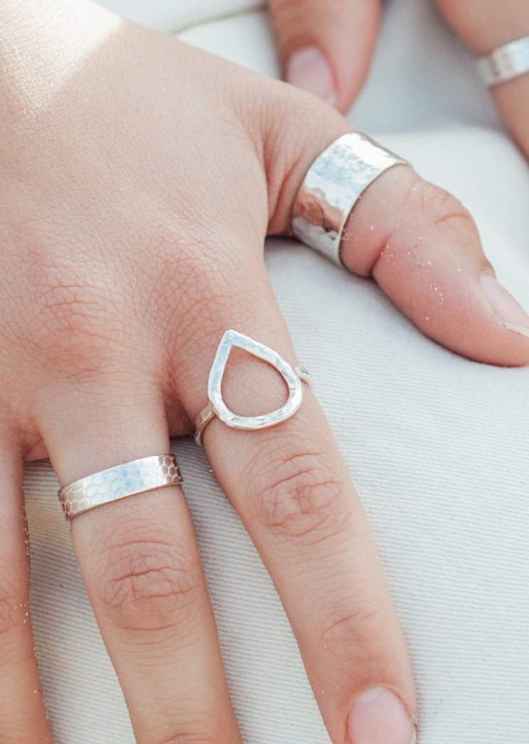 Splash Sterling Silver Ring