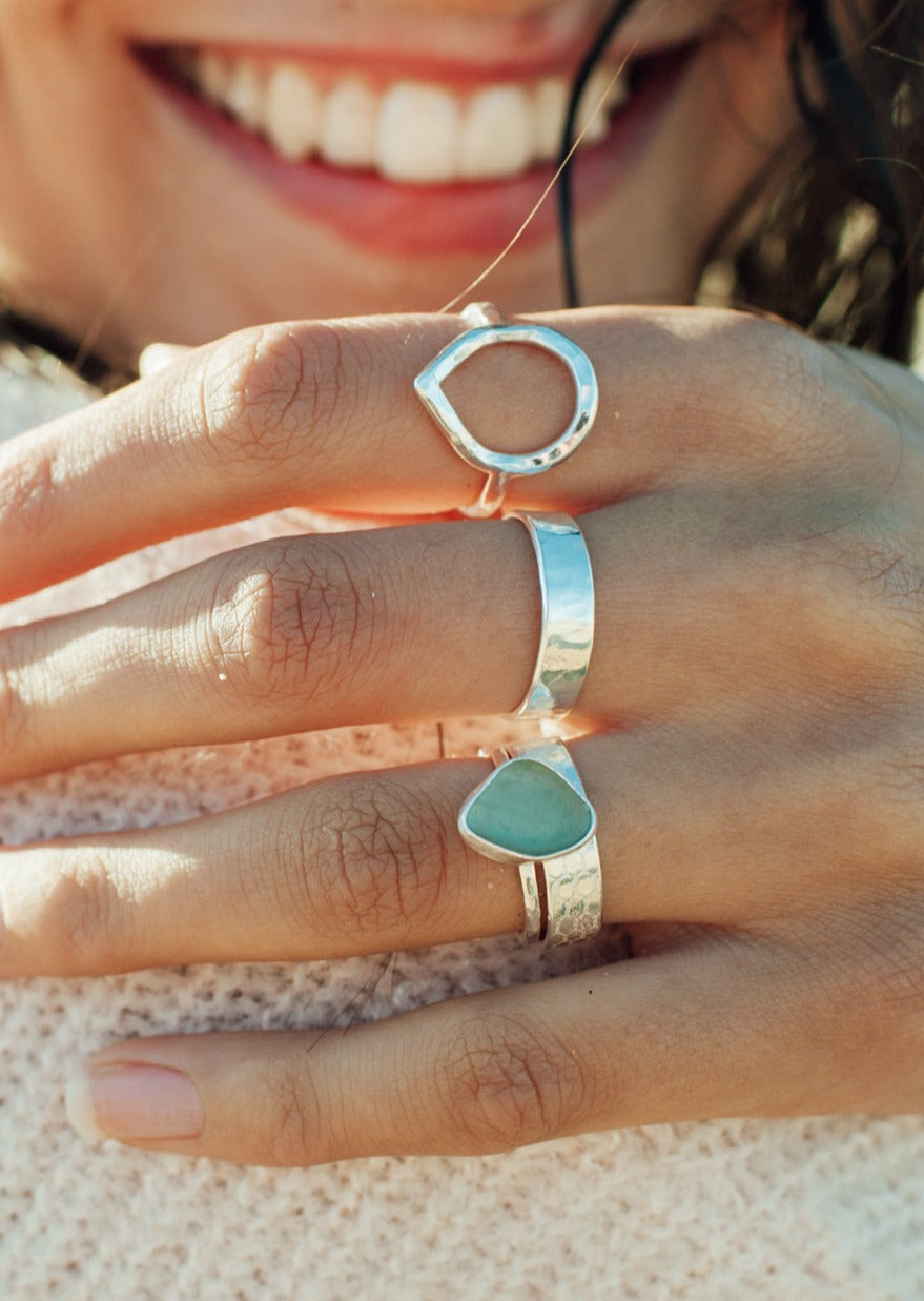 Splash Sterling Silver Ring