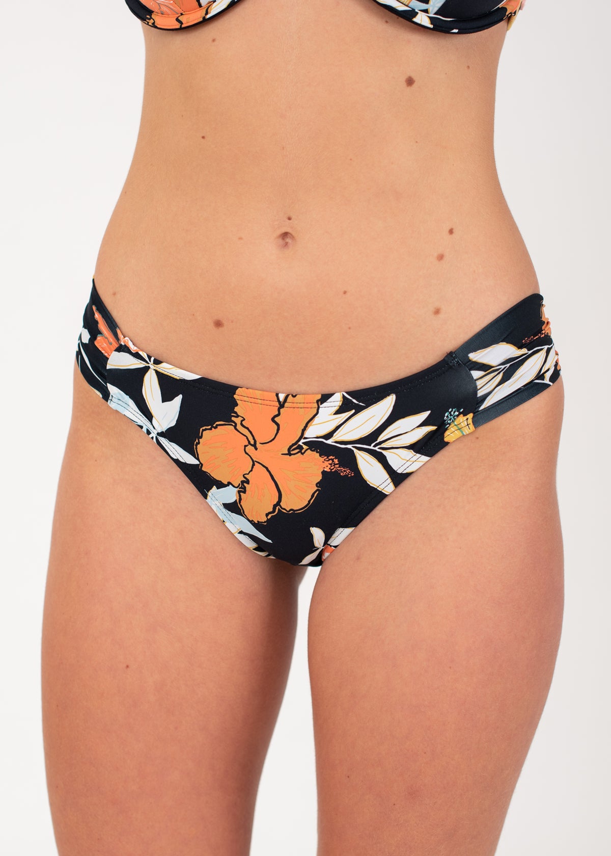 Beach Classics Bikini Bottoms in Black Tropics