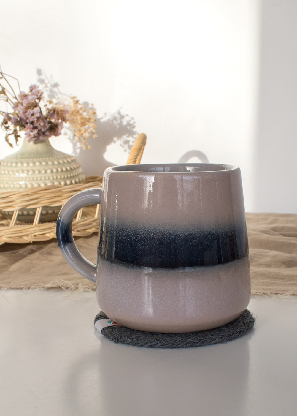 Ocean Tides Ombre Glazed Mug