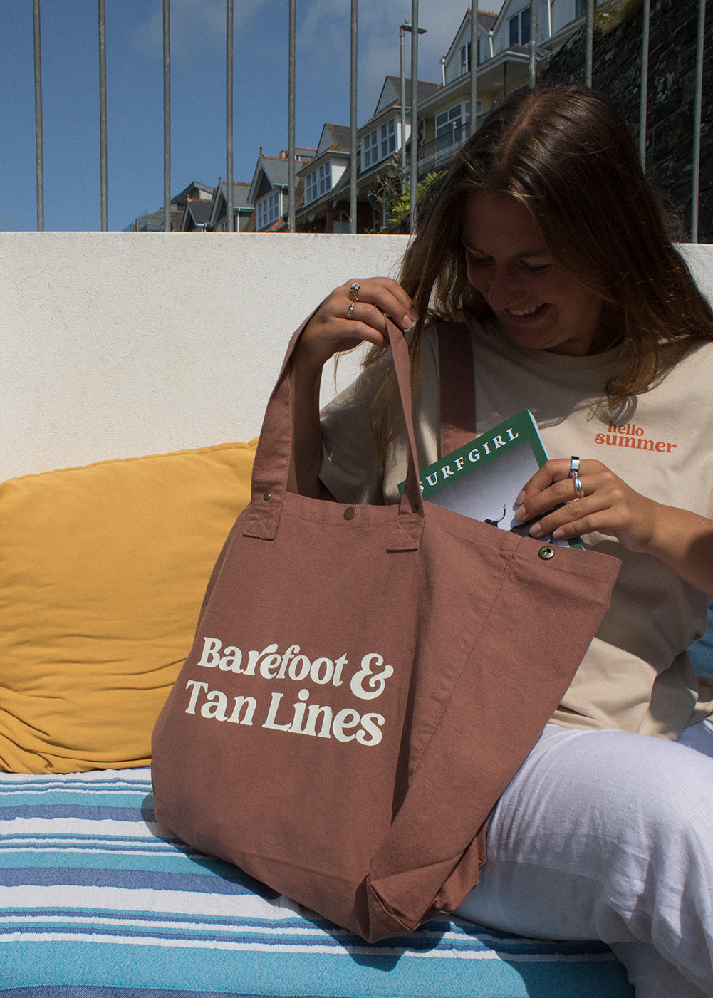 Barefoot & Tan Lines Tote Bag