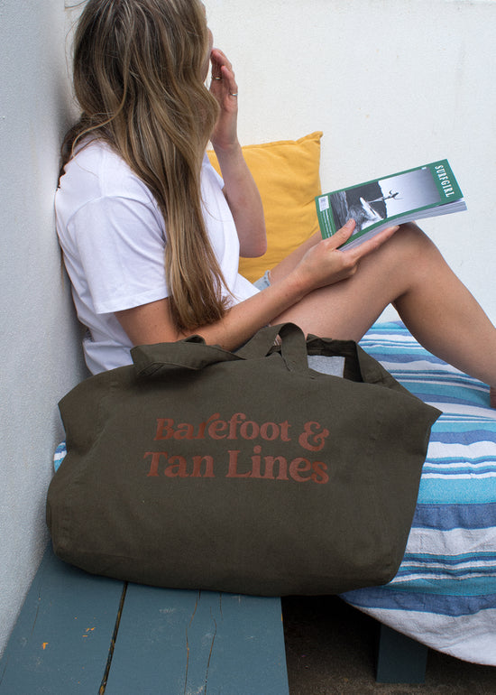 Barefoot & Tan Lines Tote Bag