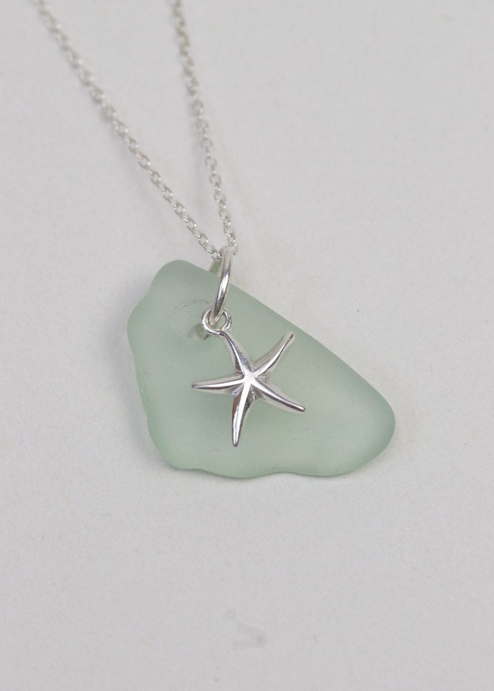Marazion Sea Glass & Sea Star Necklace