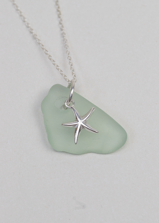 Marazion Sea Glass & Sea Star Necklace