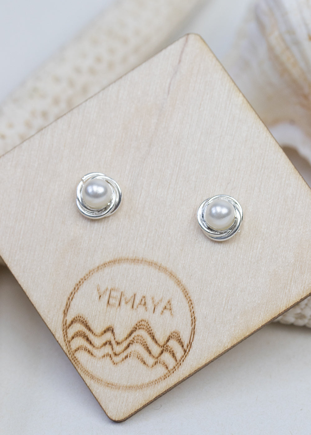 Pearl Stud Earrings
