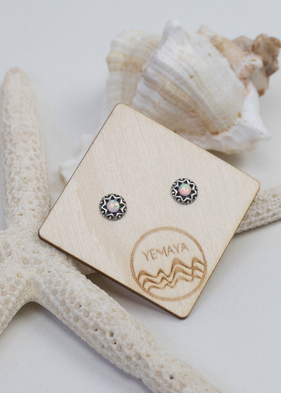Opal Stud Earrings