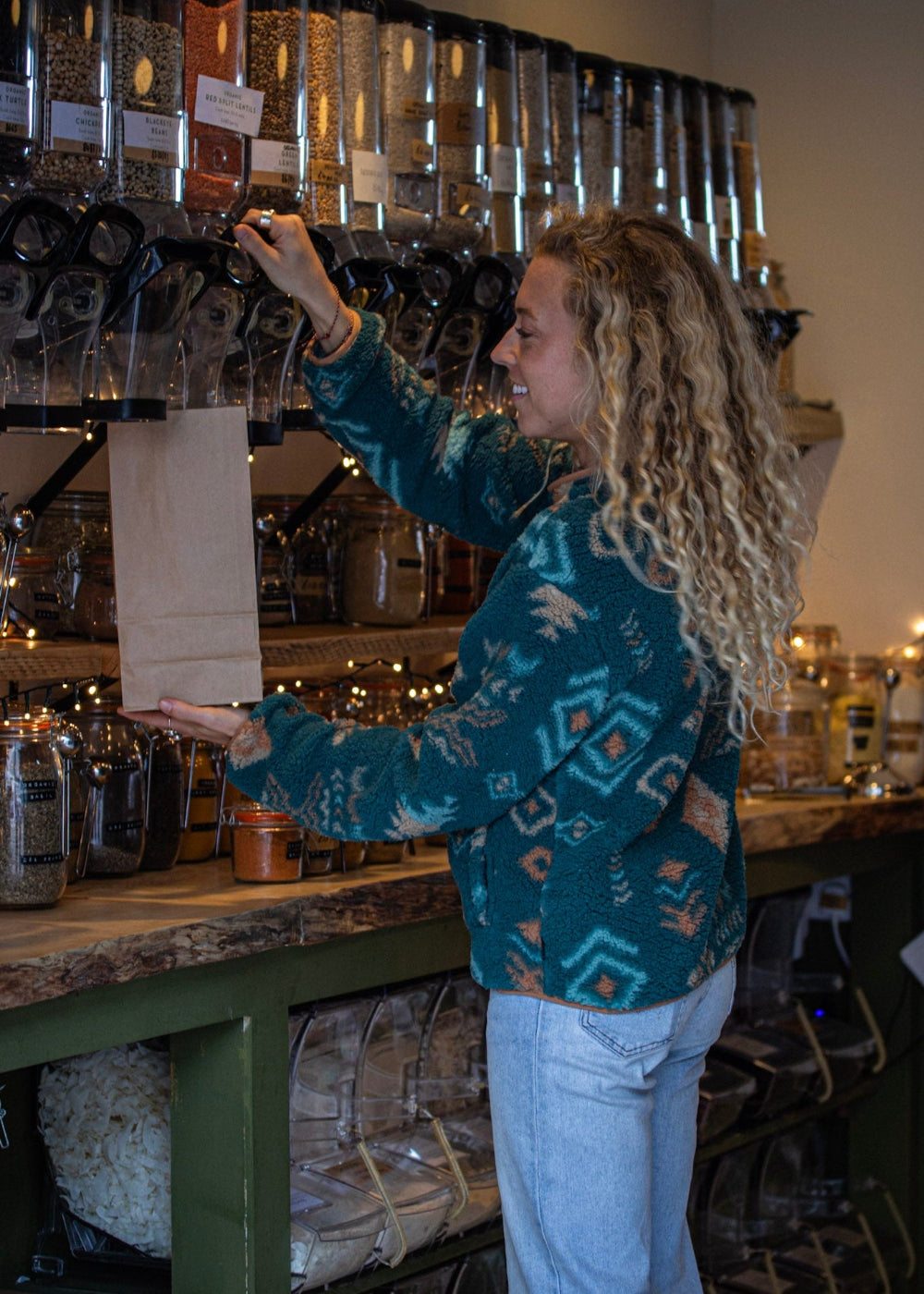 Adele Outdoor Full Zip Fleece in Rainstorm Blue