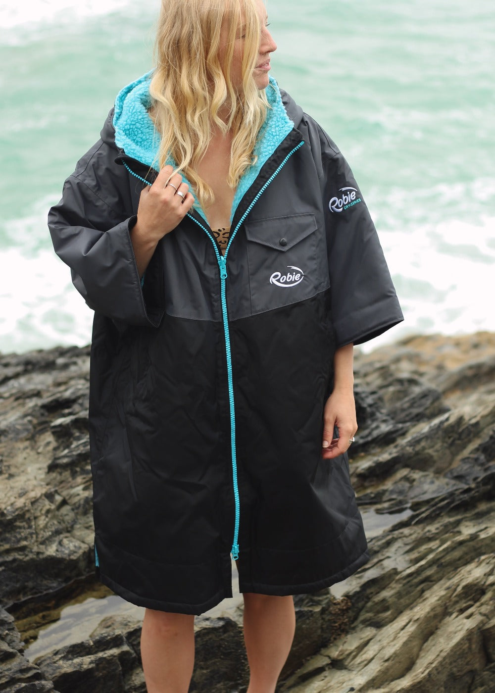 Robie Dry-Series Recycled Short Sleeve Unisex Changing Robe Dry