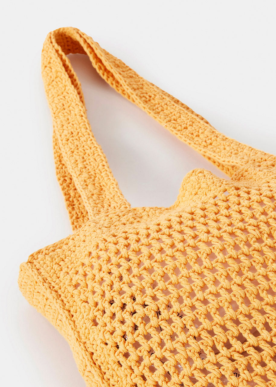 Holiday Crochet Tote Bag