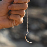 Silver Luna Necklace by Catch The Sunrise