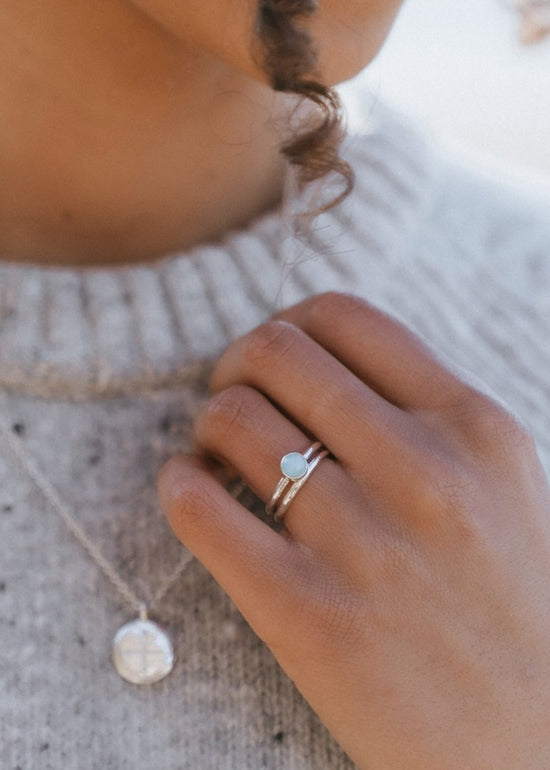 Amazonite Stack Ring by DaisyV Jewellery