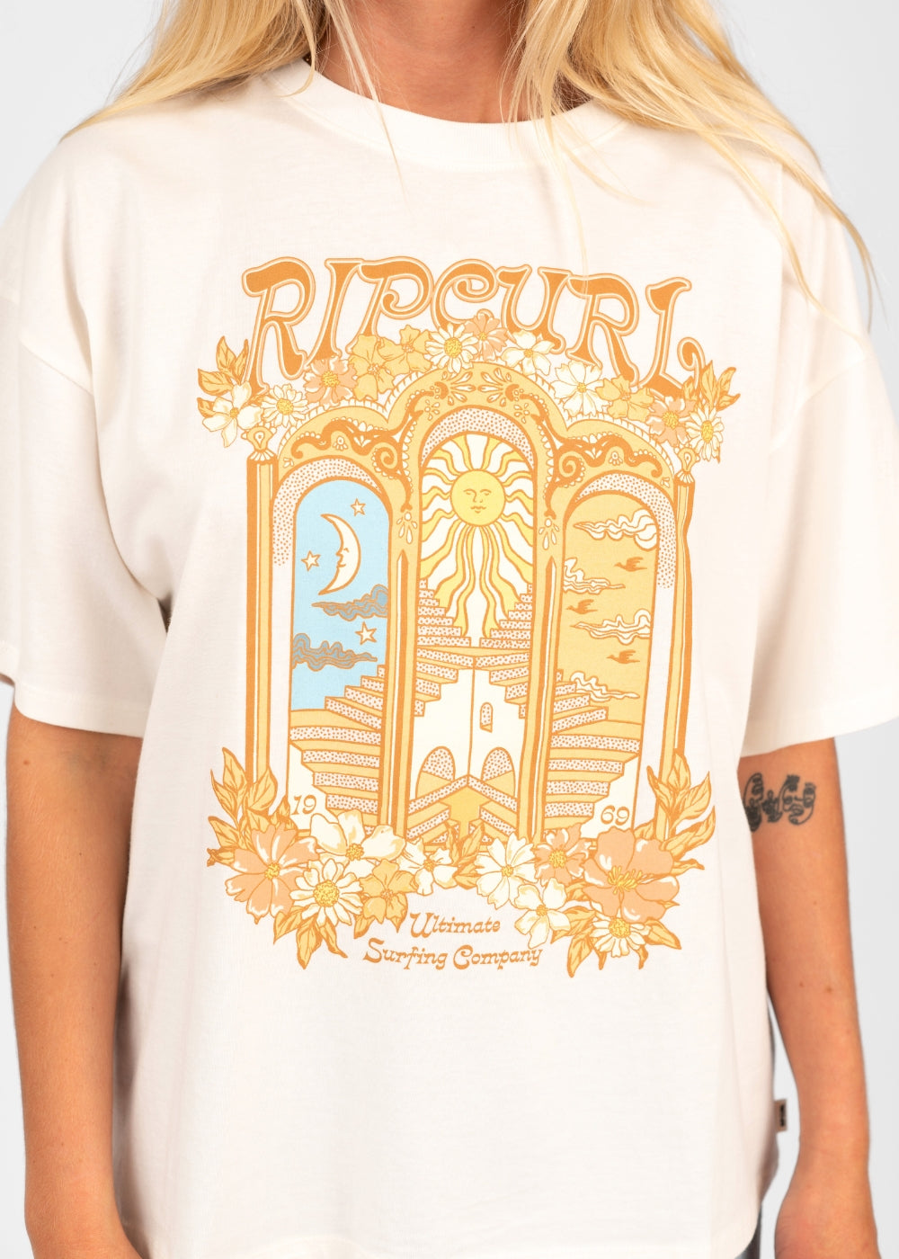 Tropical Tour Heritage Tee by Rip Curl
