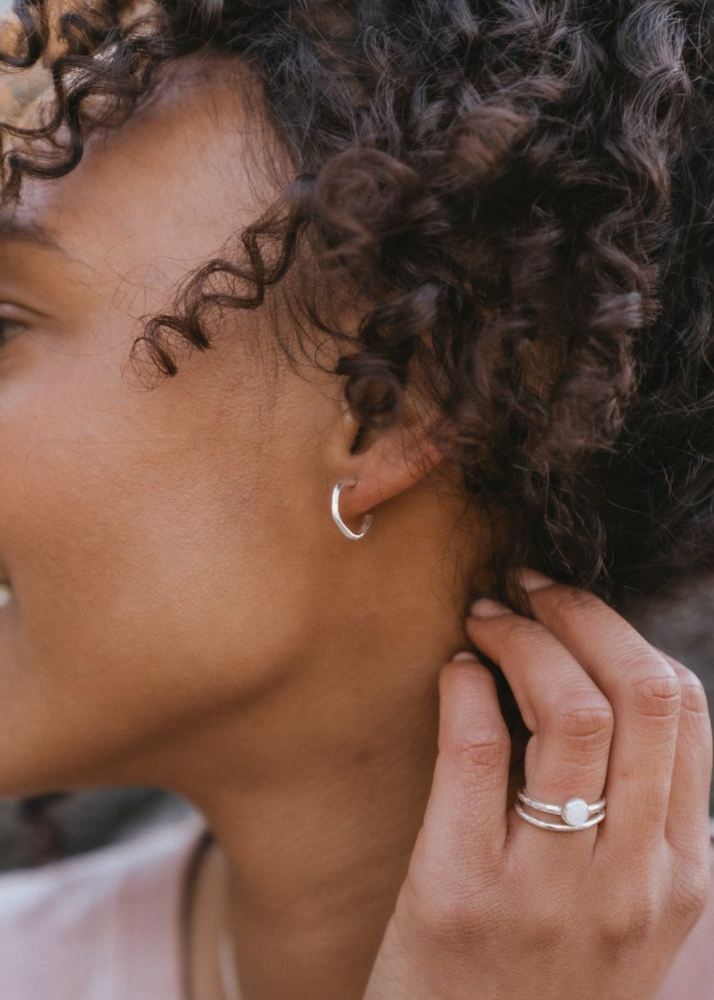 Mini Hoop Earrings by DaisyV Jewellery