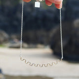 Ripple Wave Sterling Silver Necklace by Sadie Jewellery