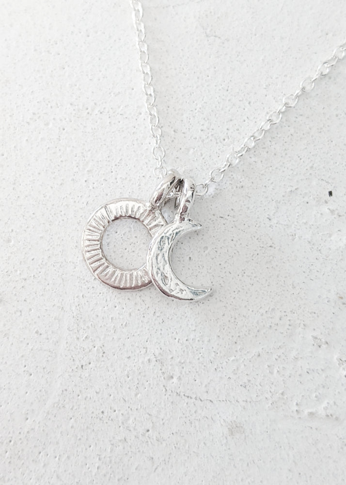 The Sun & Moon Necklace by DaisyV Jewellery