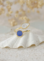 Ocean Treasure Gold Adjustable Ring by Shimmy Bracelets
