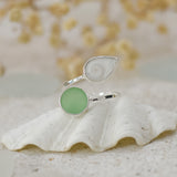 Ocean Treasure Silver Adjustable Ring by Shimmy Bracelets