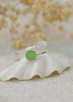 Ocean Treasure Silver Adjustable Ring by Shimmy Bracelets