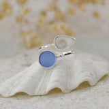 Ocean Treasure Silver Adjustable Ring by Shimmy Bracelets