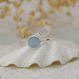 Ocean Treasure Silver Adjustable Ring by Shimmy Bracelets