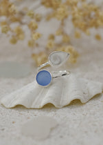 Ocean Treasure Silver Adjustable Ring by Shimmy Bracelets