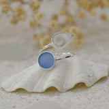Ocean Treasure Silver Adjustable Ring by Shimmy Bracelets