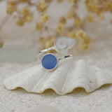 Ocean Treasure Silver Adjustable Ring by Shimmy Bracelets