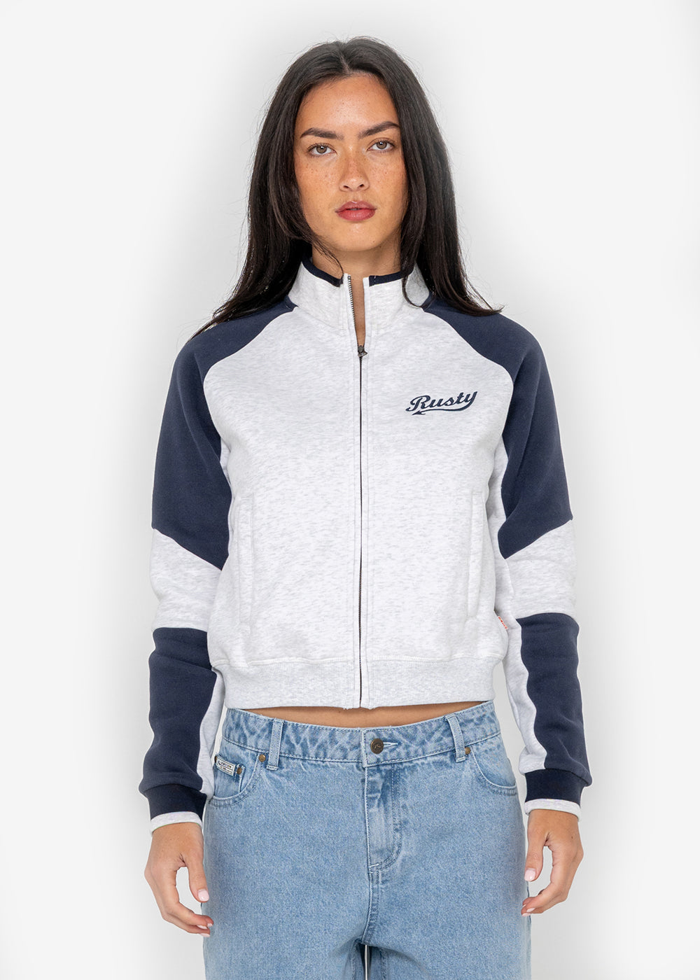 Day Dreamer Funnel Neck Zip Up