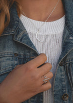Silver Luna Necklace by Catch The Sunrise