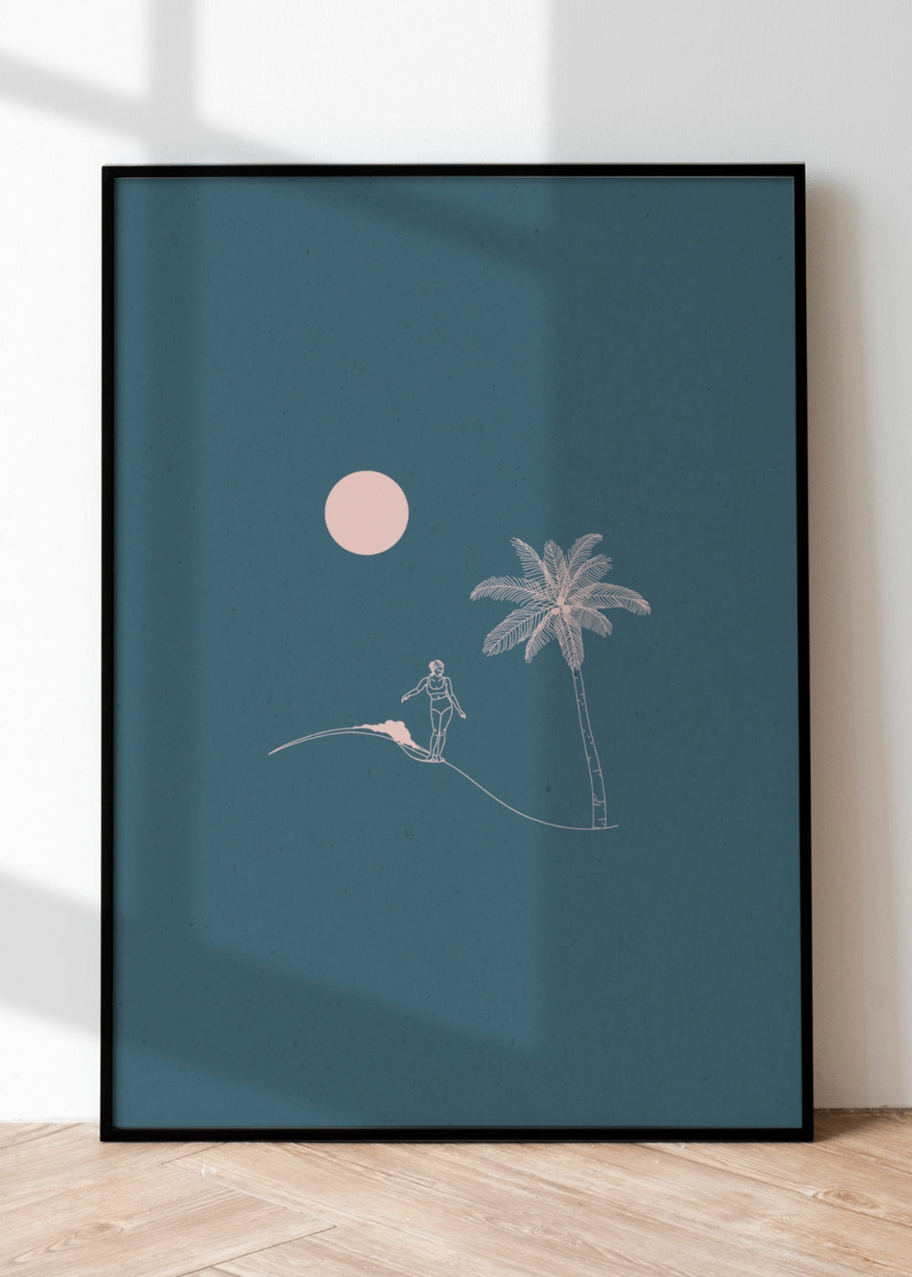 Load image into Gallery viewer, Tropical Surfer Girl Art Print
