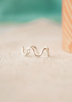 Sandy Ripple Wave Sterling Silver Ring by Sadie Jewellery
