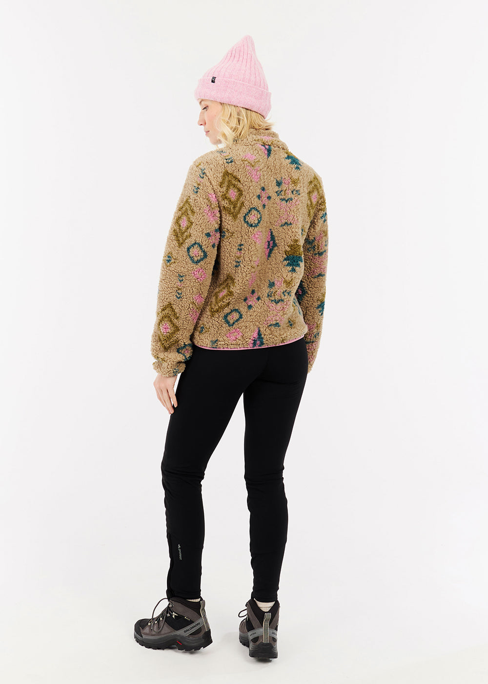 Adele Outdoor Full Zip Fleece in Vintage Pink