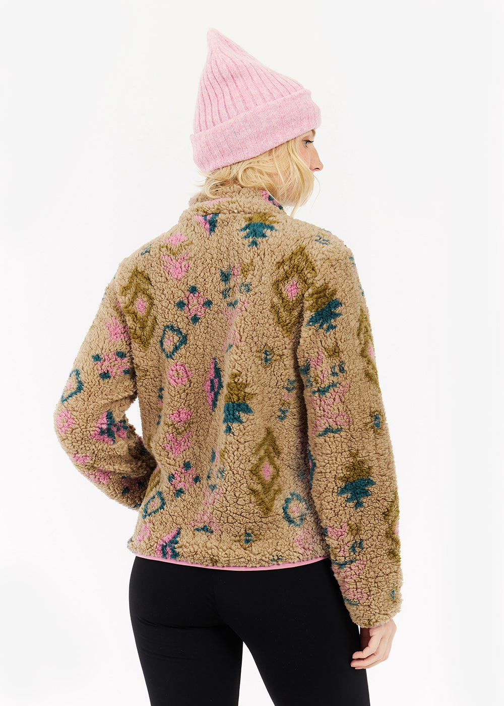 Adele Outdoor Full Zip Fleece in Vintage Pink