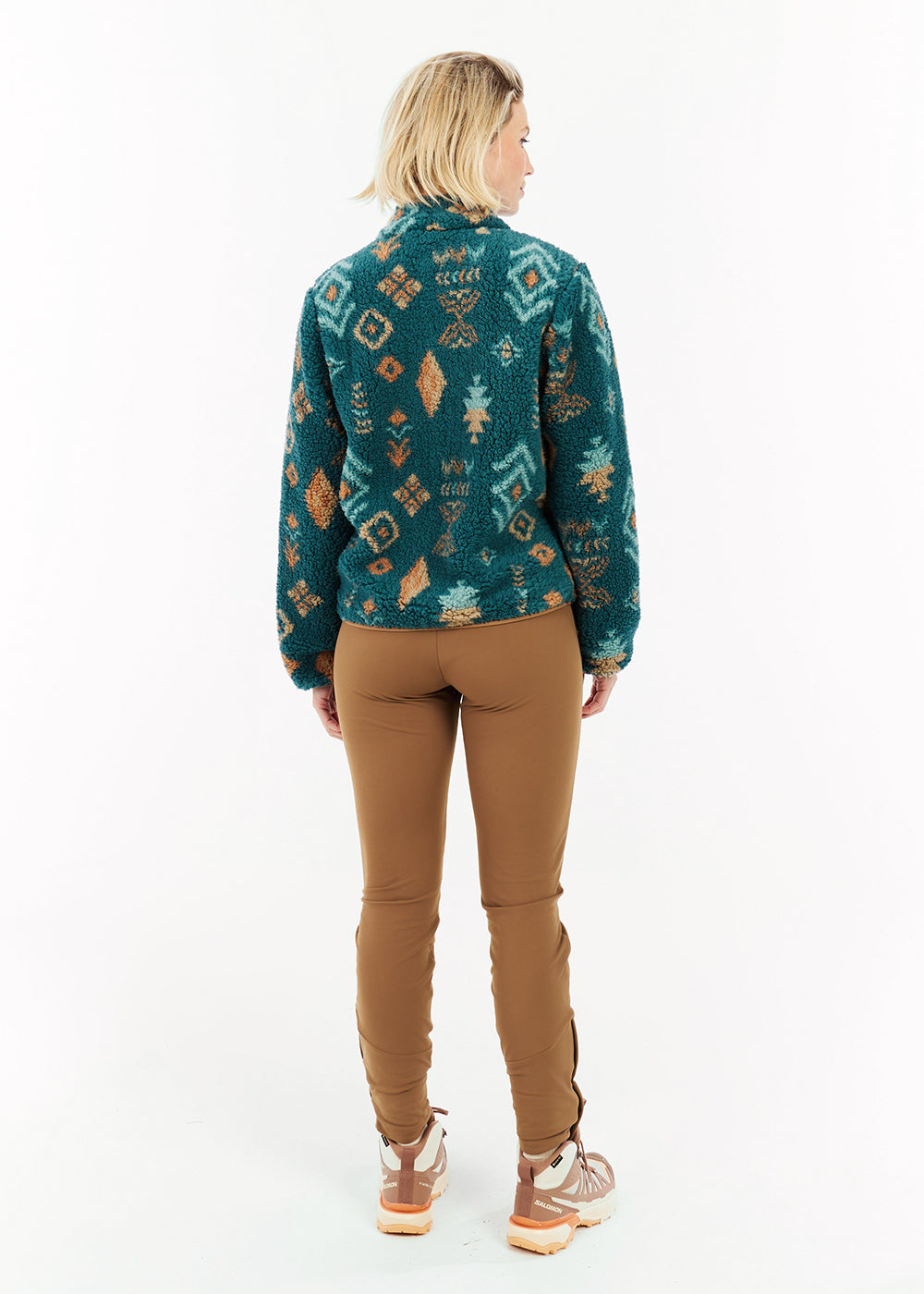 Adele Outdoor Full Zip Fleece in Rainstorm Blue