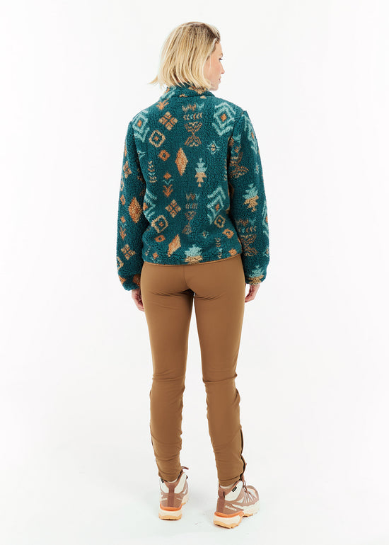 Adele Outdoor Full Zip Fleece in Rainstorm Blue
