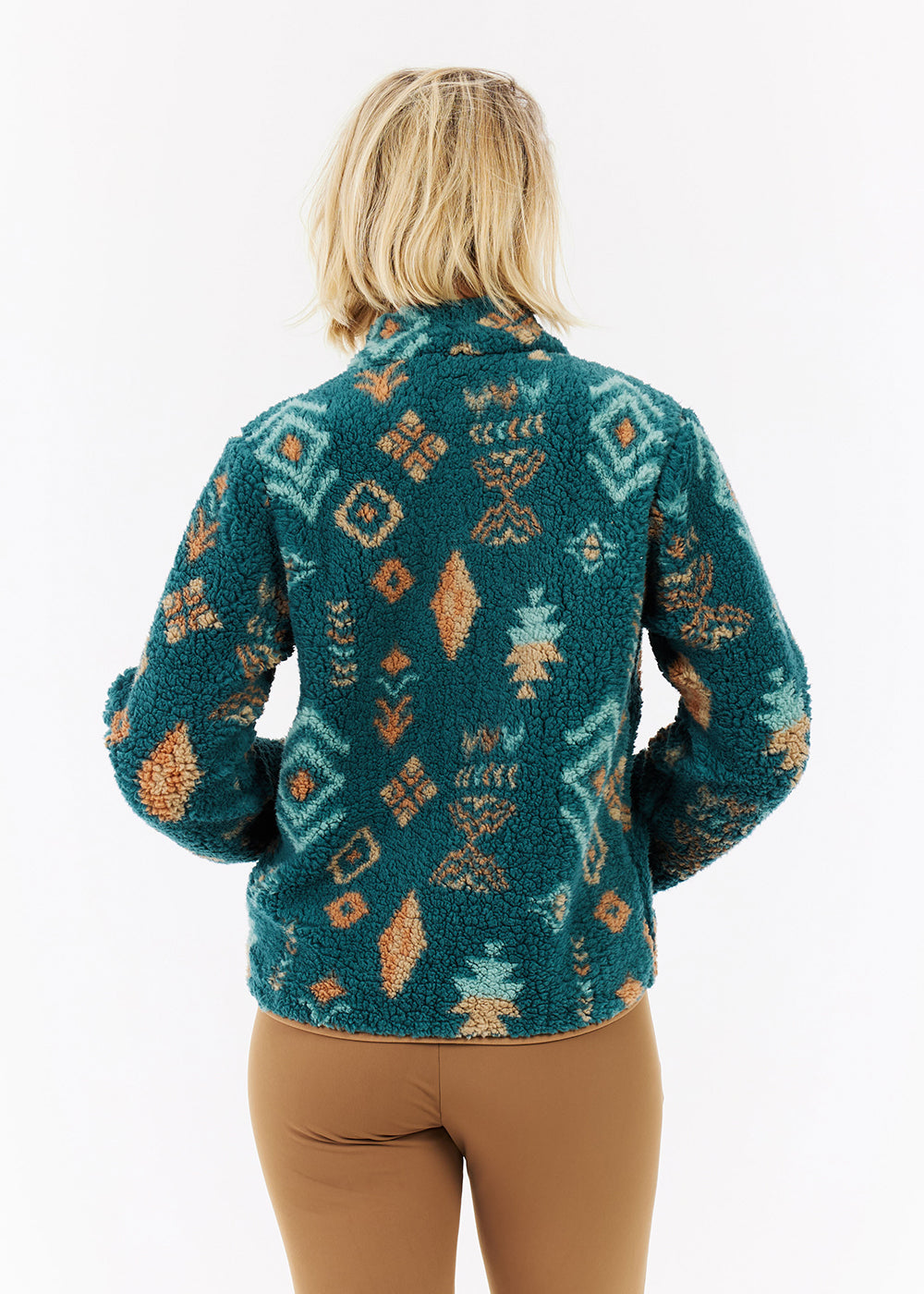 Adele Outdoor Full Zip Fleece in Rainstorm Blue