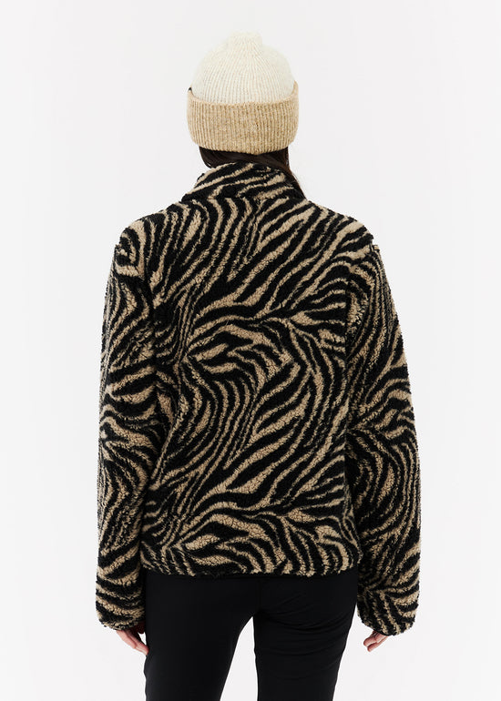 Adele Outdoor Full Zip Fleece in Bamboo Beige