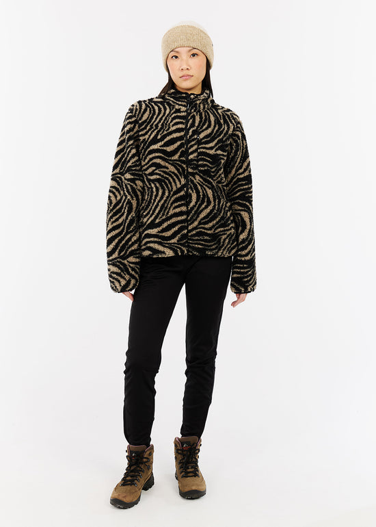 Adele Outdoor Full Zip Fleece in Bamboo Beige