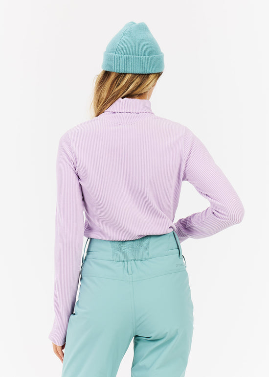 Pearla Active Rib Top in Thistle Purple