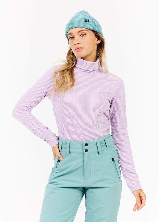 Pearla Active Rib Top in Thistle Purple